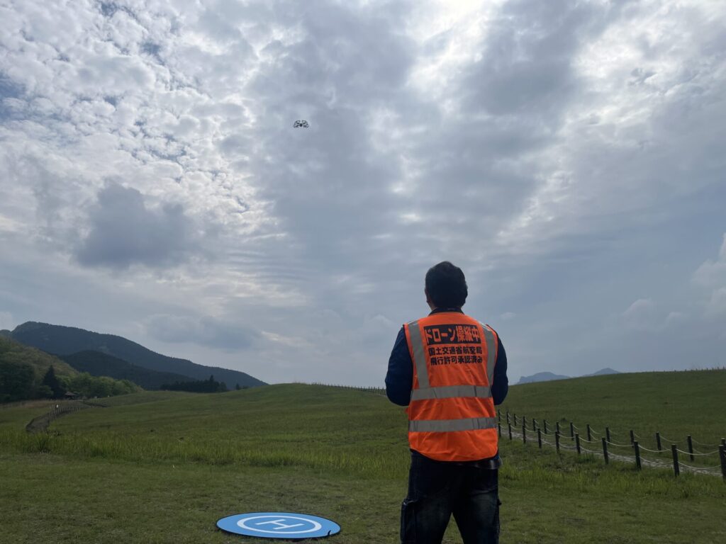 曽爾高原でのドローン空撮ツアー